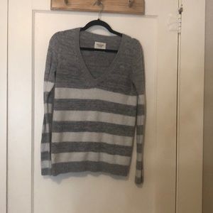 Warm striped sweater